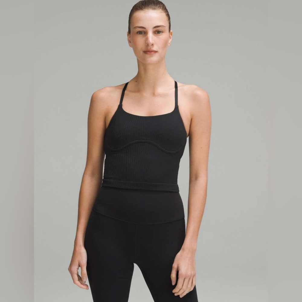 lululemon athletica Black Strappy Top
